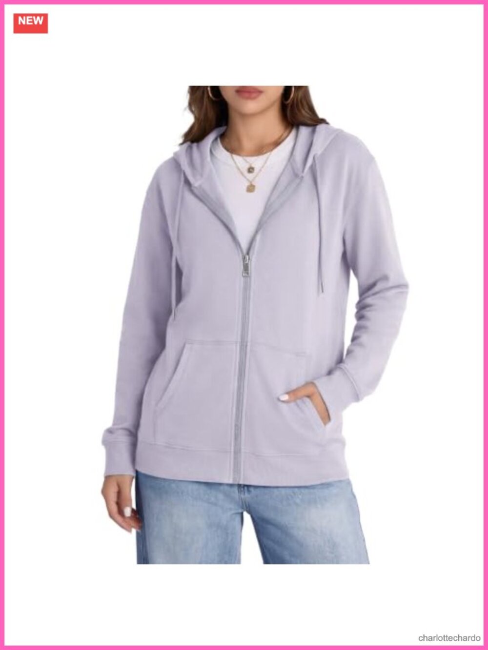 Womens Oversized Zip Up Hoodie Soft Knit High Stretch Casual Jacket